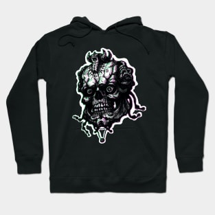 cyberpunk skull v2 Hoodie